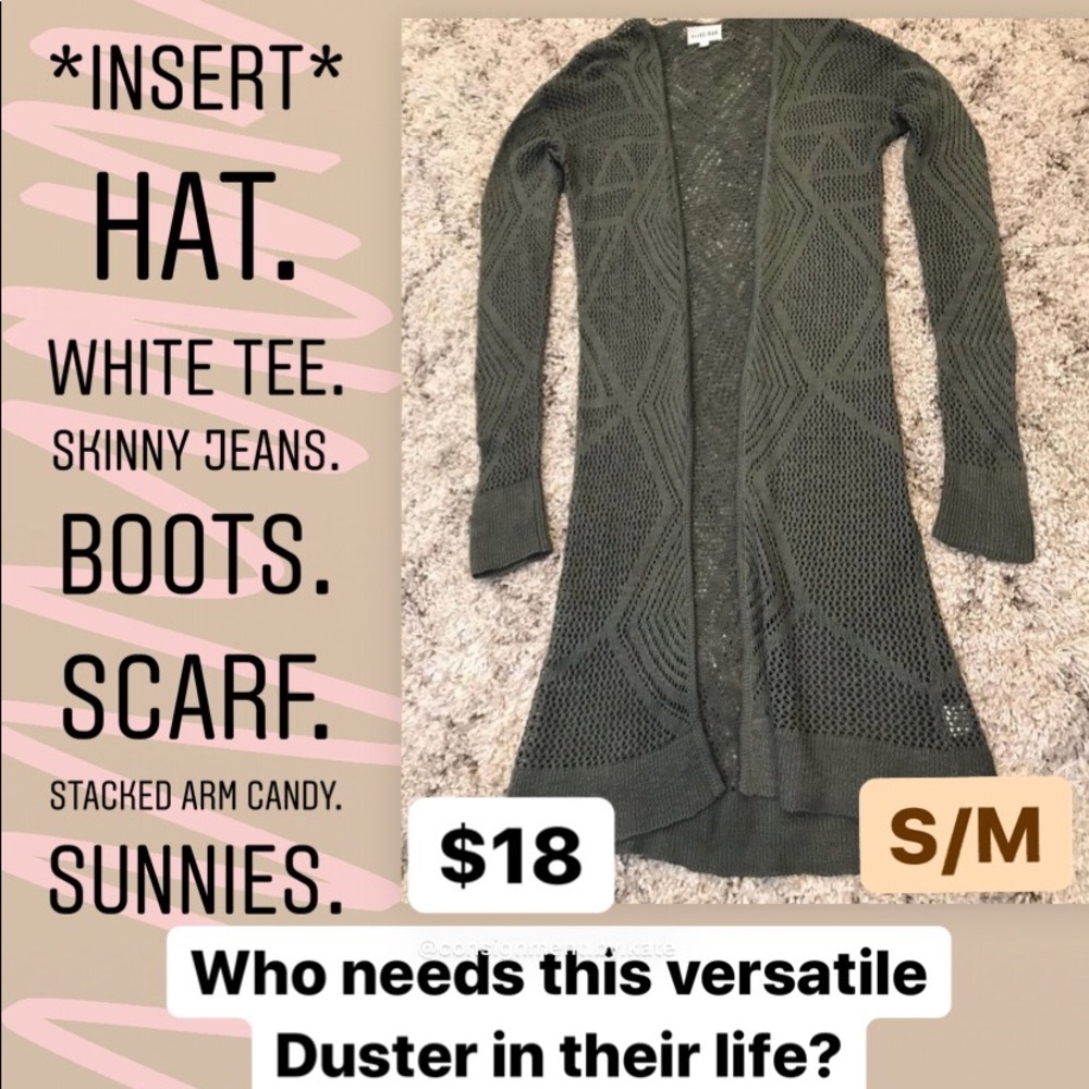 Duster cardigan